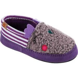NEW ACORN kids critter novelty moc slippers in iris